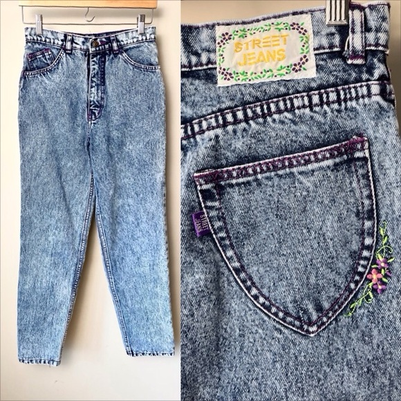 🦄 Vintage Acid Wash Jeans - Picture 1 of 15